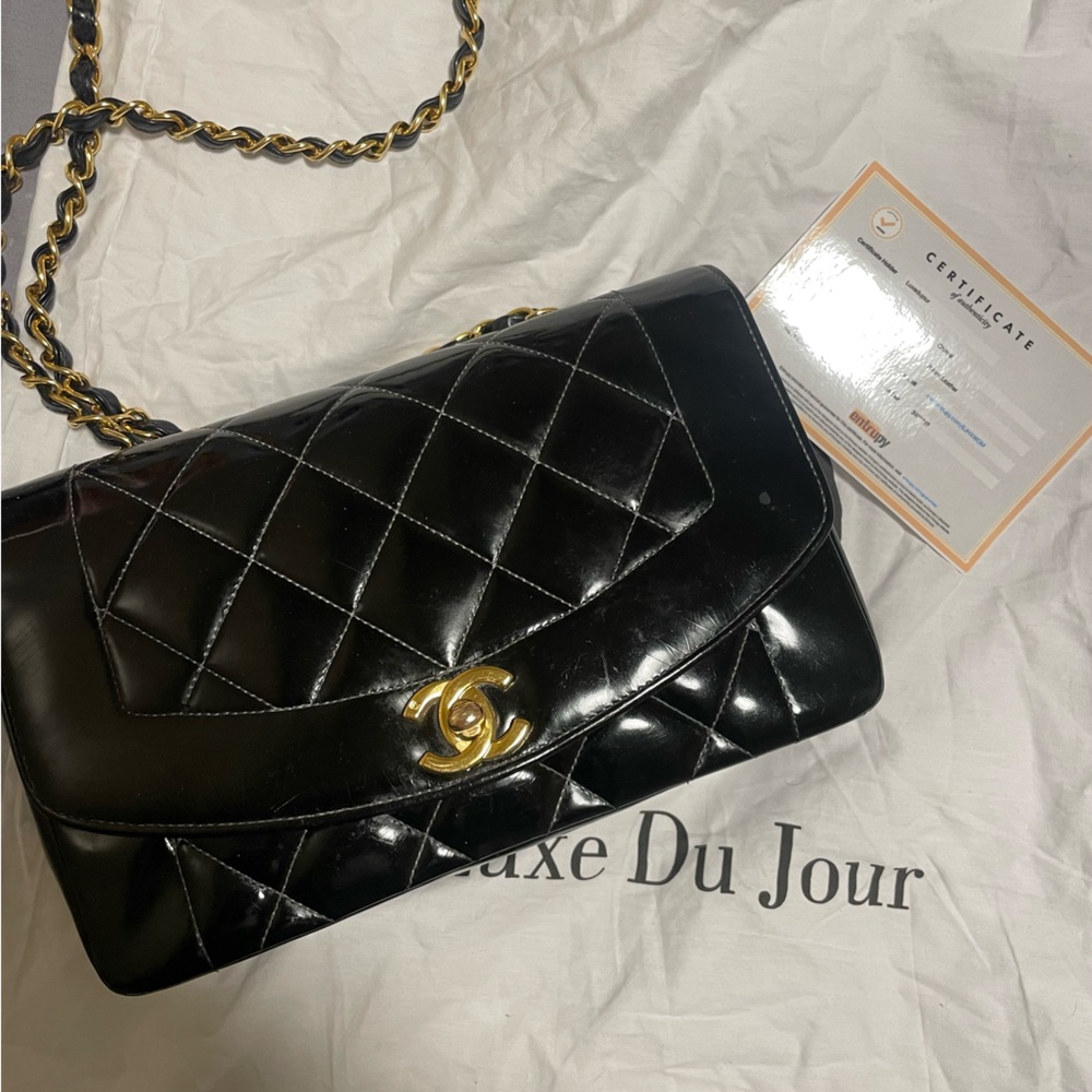 Vintage Small Chanel Patent Diana